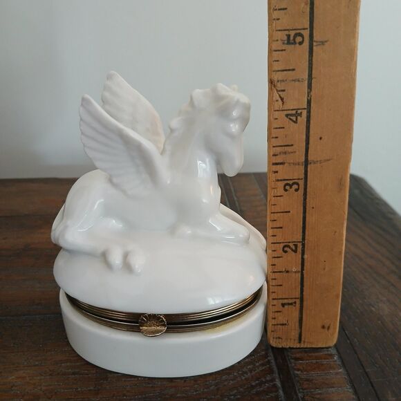 Taj Importing Co. San Francisco Music Trinket Box Pegasus Plays Impossible Dream - Picture 8 of 10